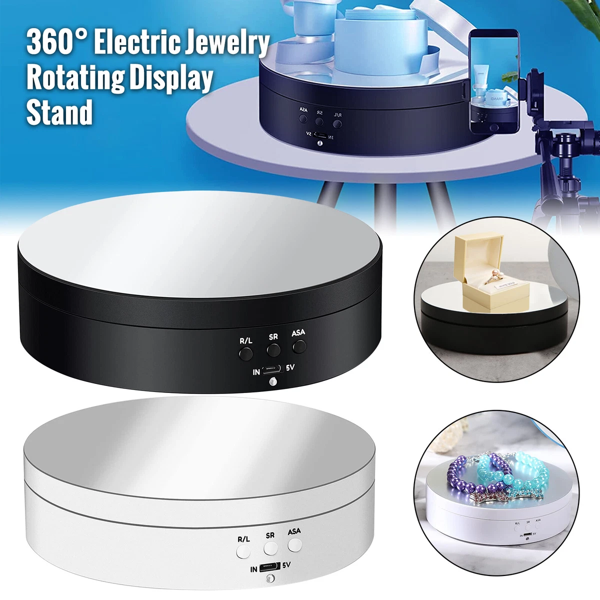 360° Electric Motorized Rotating Display Stand Jewelry Photography