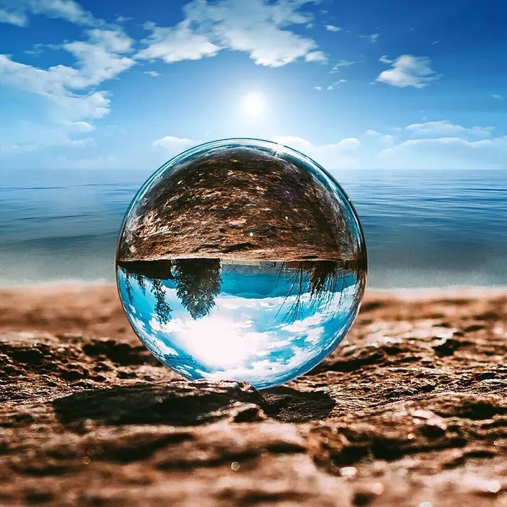 20mm Crystal Ball Large Transparent Glass Ball Lucky Rainbow Decoration Ball