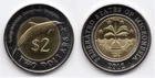 2012  Micronesia Bi-metal $2 Dolphin