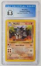Pokemon TCG Rhydon 35/110 - Legendary Collection Non-Holo Rare CGC 8.5 NM/MINT+ on eBay