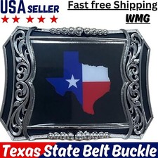 Texas State Belt Buckle Flag Cowboy Rodeo Western Fashion Star Hebillas Vaqueras
