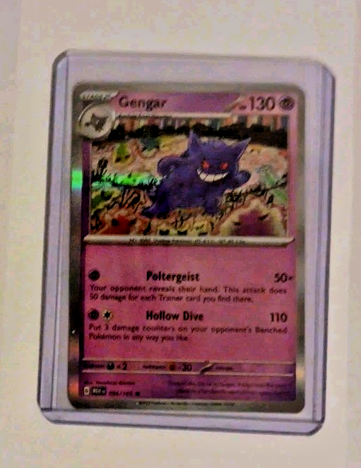 Pokémon TCG Gengar Holo Rare 094/165 from Scarlet & Violet 151 Set