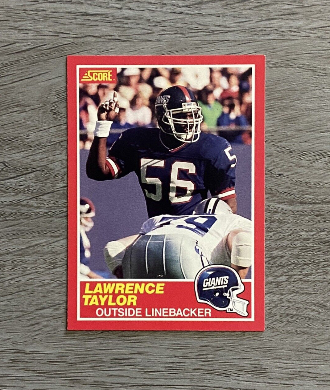 1989 NFL Score Football | Lawrence Taylor | #192 | New York Giants