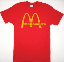 McDonalds Retro logo T Shirt authentic fast food burger big mac mccafe mcnuggets