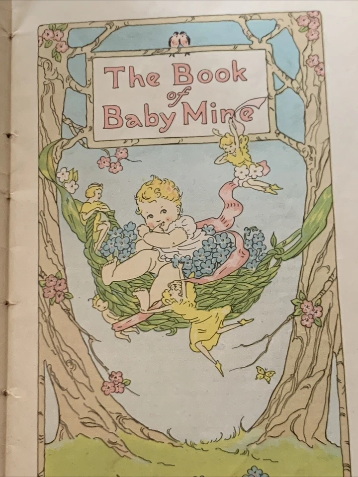Vintage Mansfield , Ohio 1940 The Book Of Baby Mine Baby Record Book - Image 3 of 4