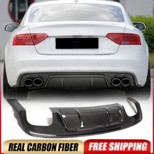 Kit de alerón labial difusor parachoques trasero de fibra de carbono para Audi A5 S-LINE S5 2012-16
