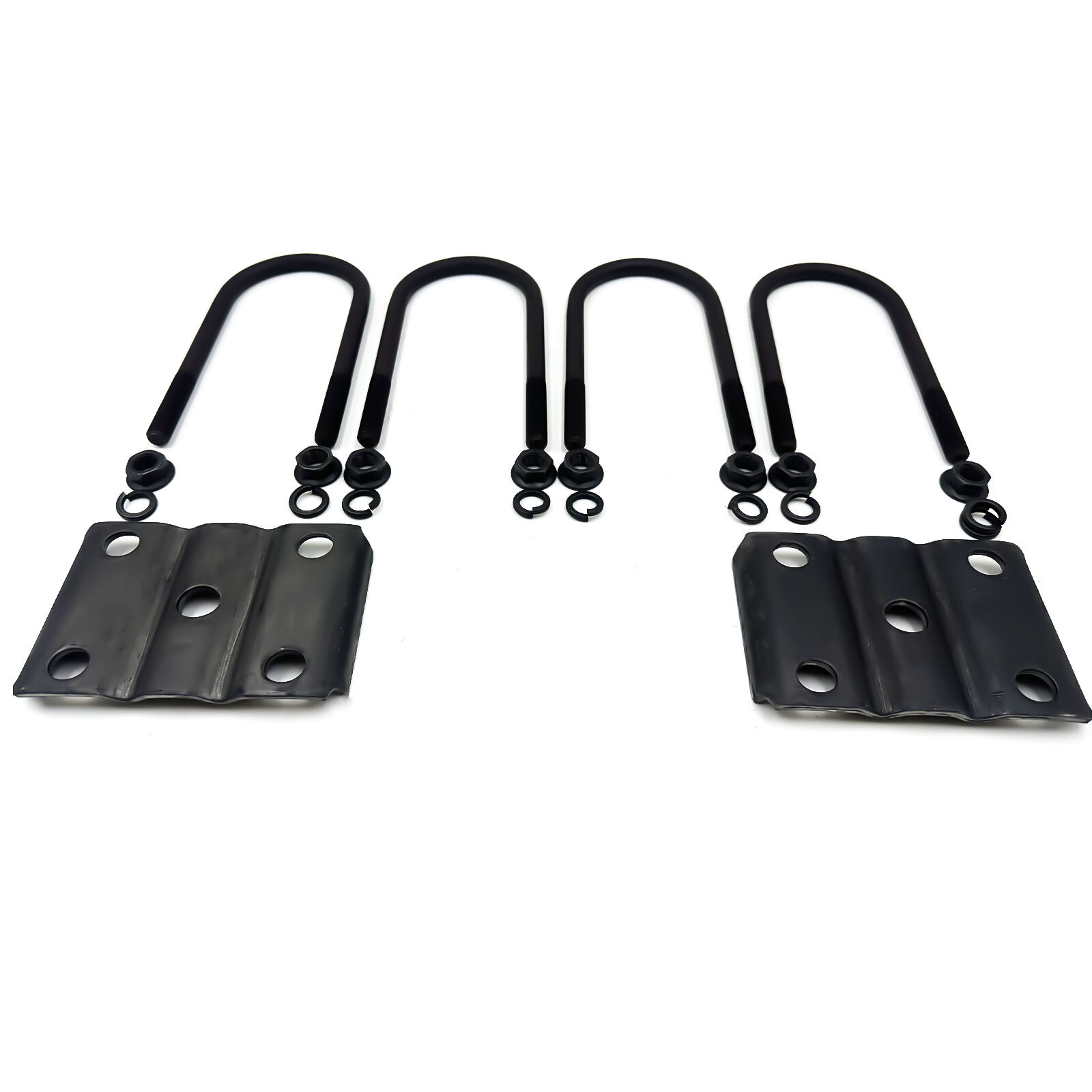 For 7K 7000lb Tandem Trailer Axle Suspension 5 Leaf Springs U-bolt + Hanger Kit