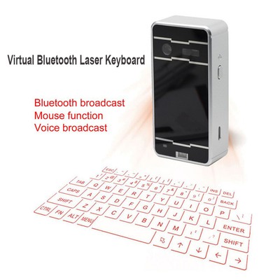 Innovative Bluetooth Tastatur mit virtueller 2 in 1 Laserprojektion für Desktop
