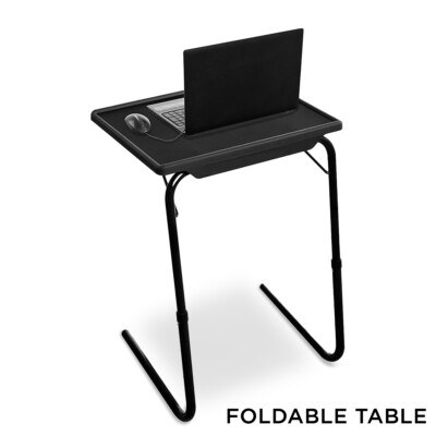 Verstellbarer Klapptisch TV Abendessen tragbar Schreibtisch Laptop Bett Serviertablett UK
