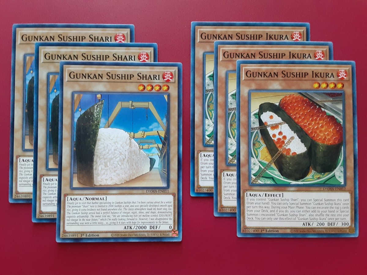 Yugioh Gunkan Suship Deck Core 33 Cards Set Shari Ikura Uni Shirauo  Complete | eBay