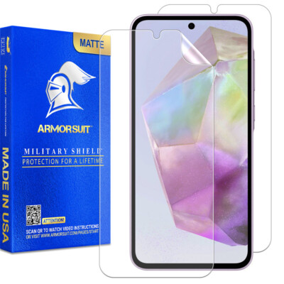 [2 Pck] ArmorSuit Militaryshield Samsung Galaxy A35 Screen Protector Made in USA