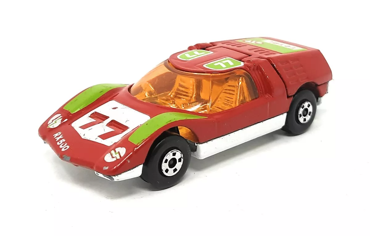 Matchbox Superfast no 66 Mazda RX500 red amber windows white base England Lesney