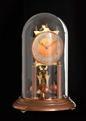 Pendule Mécanique LANCEL par KERN sous Globe en Verre - Photo 1/4