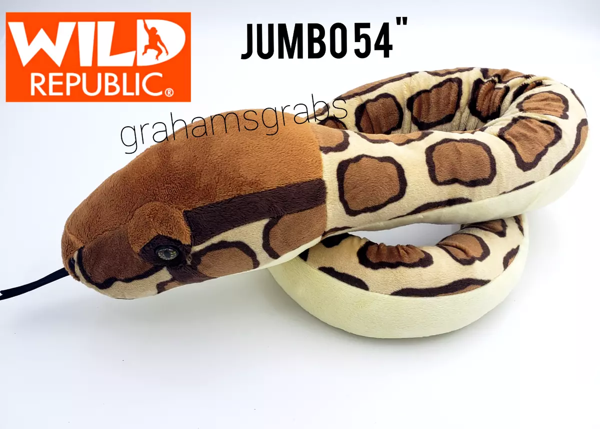  Wild Republic Snake Jumbo Giant Stuffed Animal/Plush Toy,  Burmese Python, 113 : Toys & Games