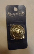 2 UNITED STATES NAVY Screw back Concho By Silver Creek Leather Co NEW