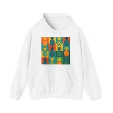 NEW Adult Hoodie Sweatshirt Pineapple Street Art Pattern Tropical