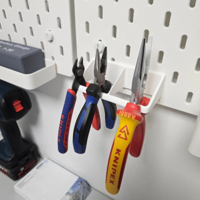 Ikea Skadis Zange Werkzeughalter Klebebrett Halterung Werkstatt Organizer Aufbewahrung Zange