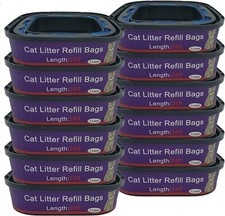 12 Pack Cat Litter Refill Bags Cartridge Compatible with Genie Cat Litter Standa