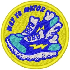 Trend Scratch and Sniff Sticker Machine Embroidered Patch **NOT THE STICKER**