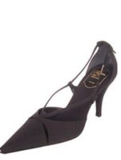 Rrp €2100 Roger Vivier Us 8/eu 38 High Heel Black Dress Shoes Made In Italy