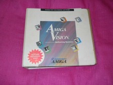 Amiga Vision vintage software 4 floppy disks, manual in original binder