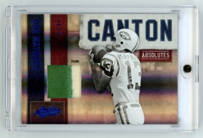 2010 Panini Absolute Canton Don Maynard Game Used Prime Patch /50 Jets HOF