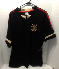 Mexico Soccer Team National Black Away Jersey Replica  - Adult Large UT *EUC*