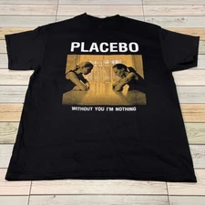 Placebo Band Gift For Family Black T-Shirt Cotton All Size  VK134