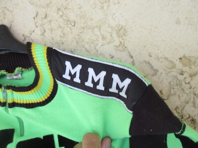 Maillot Cycliste Vintage Tricot Noret – Mat Service – Taille L – Années 70