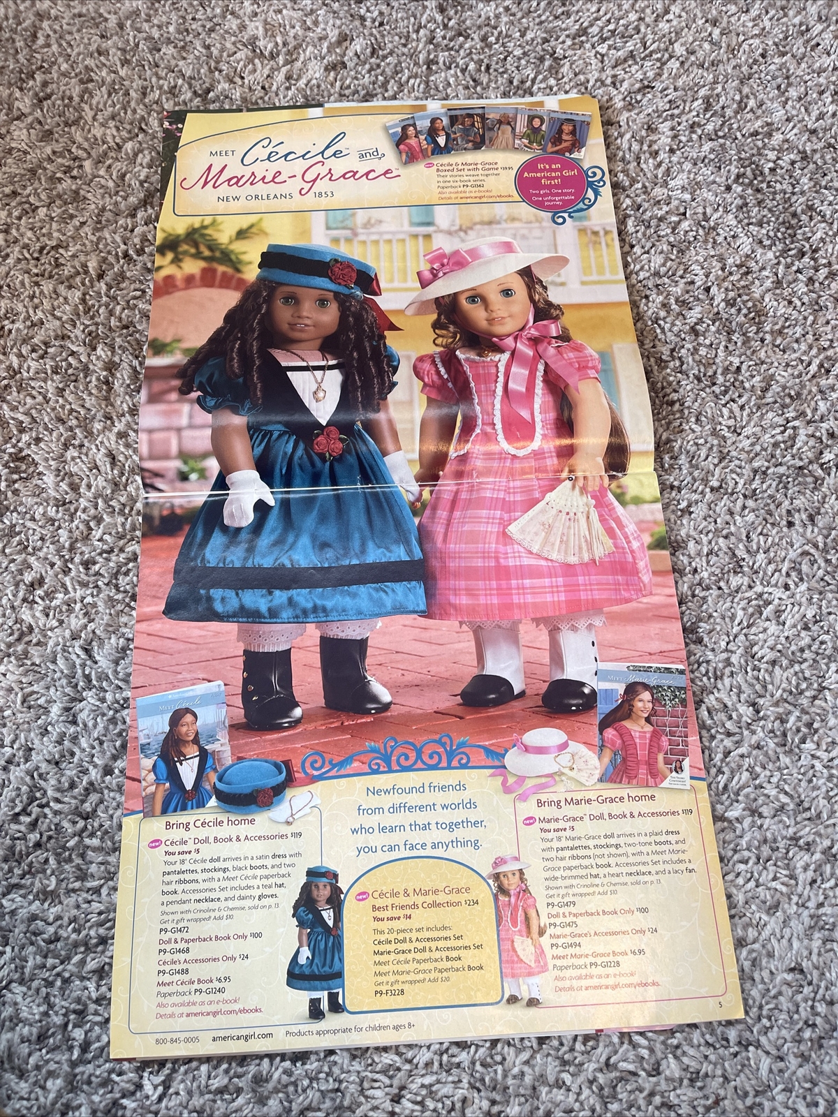 American Girl September 2011 Meet Cecil Marie Grace Catalog eBay