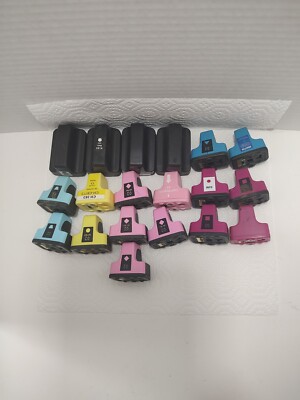   (Lot Of 19) HP-02 Ink Cartridges Empty