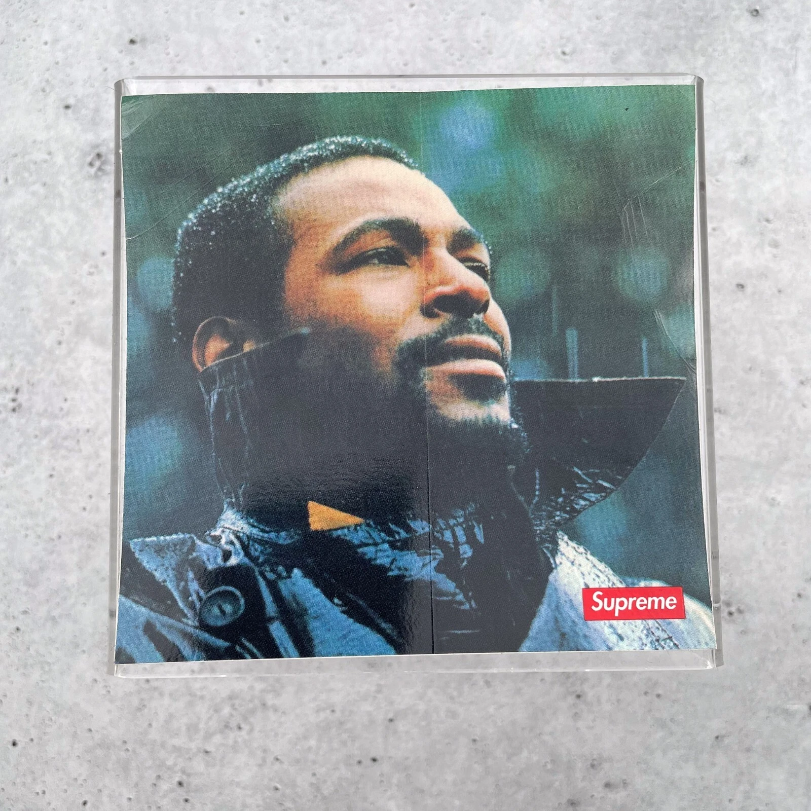 Autocollant décalcomanie Supreme Marvin Gaye 100% accessoires authentiques