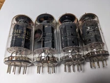 Four (4) Pieces Fisher 7868 Tubes for 400 500B 500C Scott 299C 299D 340B