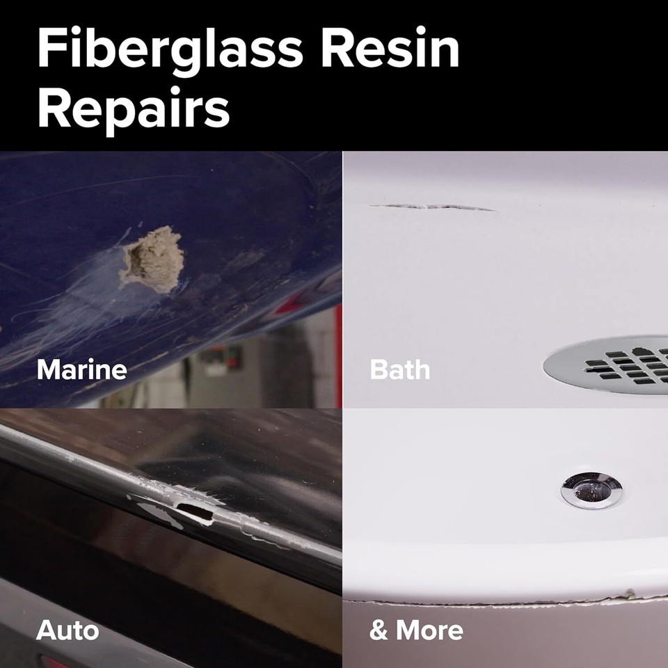 JB Weld Fiberglass Resin Gallon Bath, Marine & Auto 1 eBay