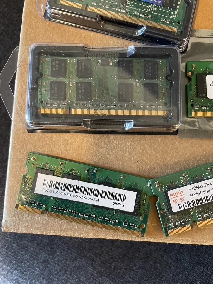Five SODIMM Laptop Notebook RAM Modules (1GB, 512MB, Etc..) Hynix, Micon, AData - Image 3 of 4