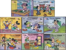 Grenada-grenadines 1430-1437 MNH 1991 Walt-Disney-Figures in Japan