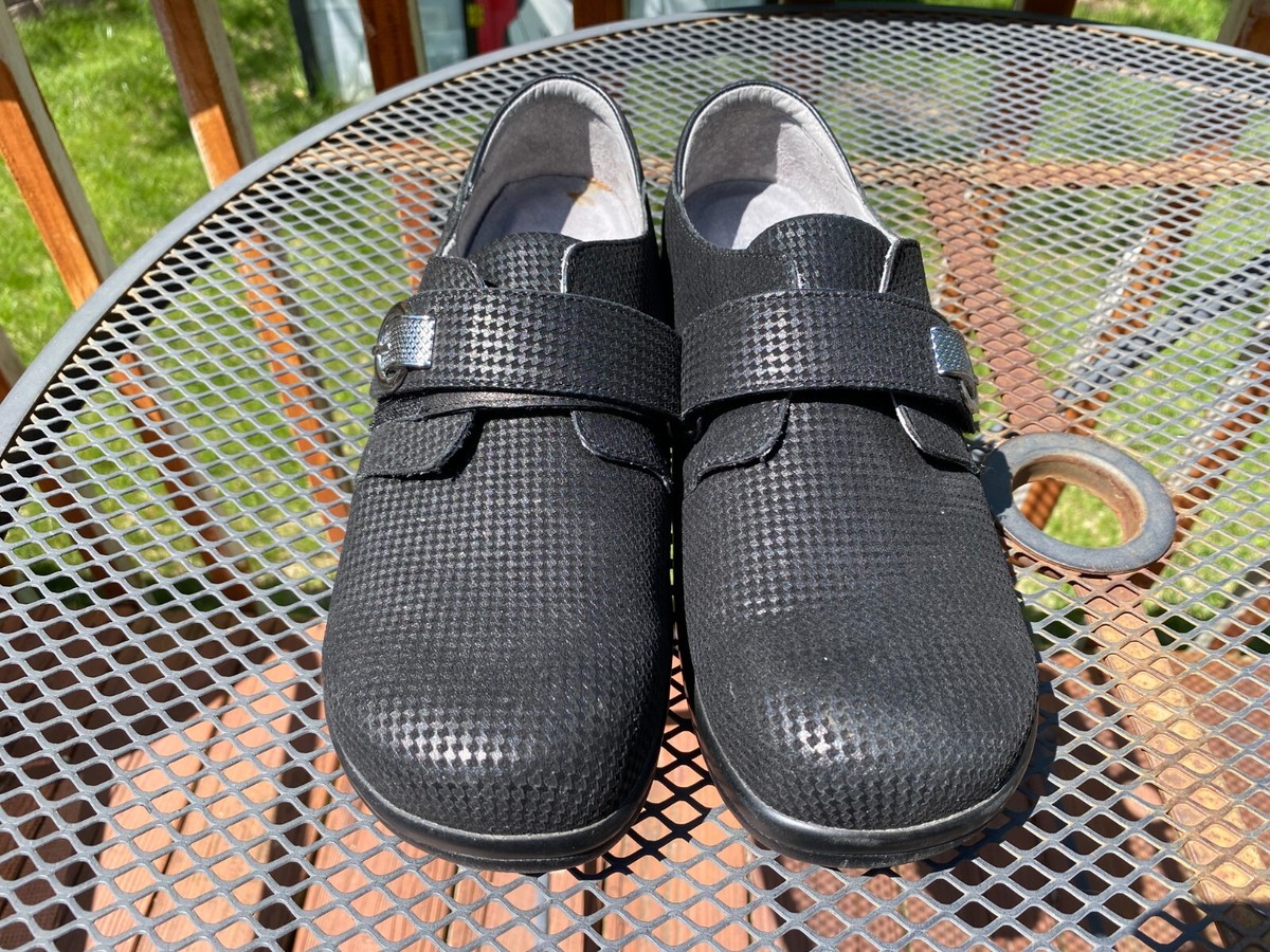 Alegria Joleen JOL 490 Mini Houndstooth Print Leather Clog  display picture 1