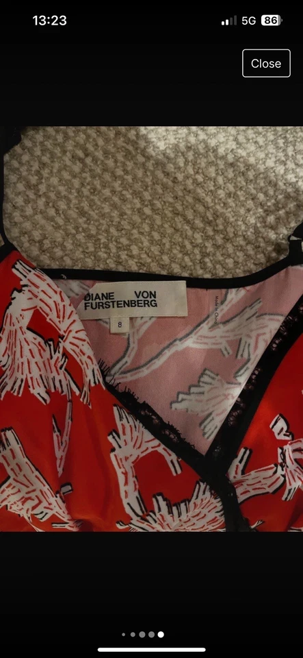 diane von furstenberg size 12 dress - Image 2 of 4