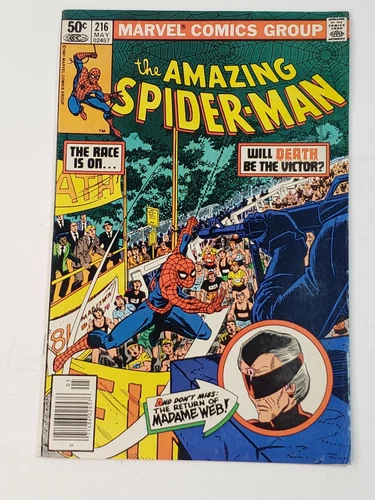 Amazing Spider-Man 216 MARK JEWELERS VARIANT Madame Web app Bronze Age 1981