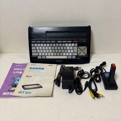 MSX SONY HIT BIT HB-10 Home Computer black Operation confirmed with maunual