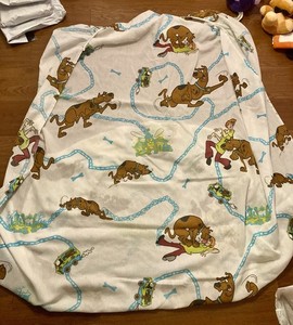 RARE Vintage 1999 Dan River Scooby Doo & Shaggy Twin Fitted Sheet