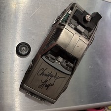 CHRISTOPHER LLOYD Hand SIGNED BACK TO THE FUTURE 1:24 DELOREAN