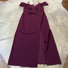 Sachin Babi Dress Womens Size 20W Brittany Gown Deep Wine Burgundy