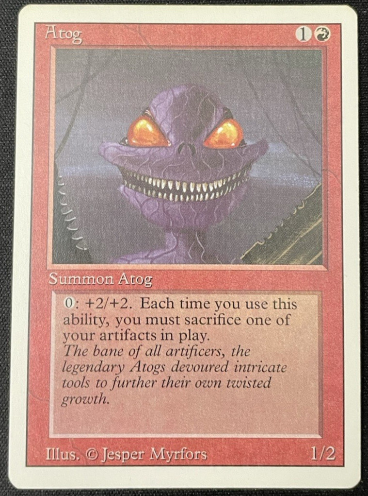Atog Revised Edition 1994 NM Near Mint Vintage MTG Magic the Gathering