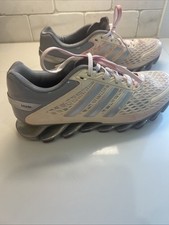 Adidas Mujer 7 Springblade Zapato para Correr Blanco Púrpura M20199 Caminar