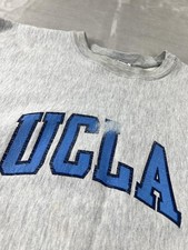 Vintage 70s/80s UCLA Bruins Sweatshirt Mens XL Football Sand-Knit Reverse Weave