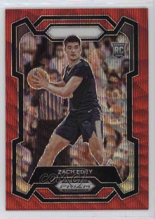 2024-25 Panini Prizm Draft Picks Red Wave Prizm Zach Edey #1 06p2
