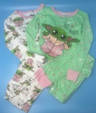 Girls STAR WARS Baby Yoda / Grogu / The Child 4pc Pajama PJ Set, SIZE 6