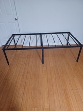 20 Inch Twin Bed Frame No Box Spring Needed Dimensions are 74.5"L x 37.5"W x 20"