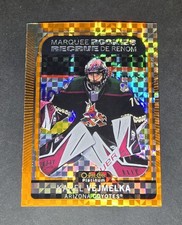 2021-22 O-pee-chee Platinum Karel Vejmelka Marquee Rookies Orange Checkers /25